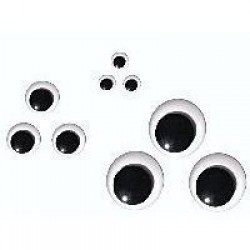 Movable Round Eyes - Size 8 mm